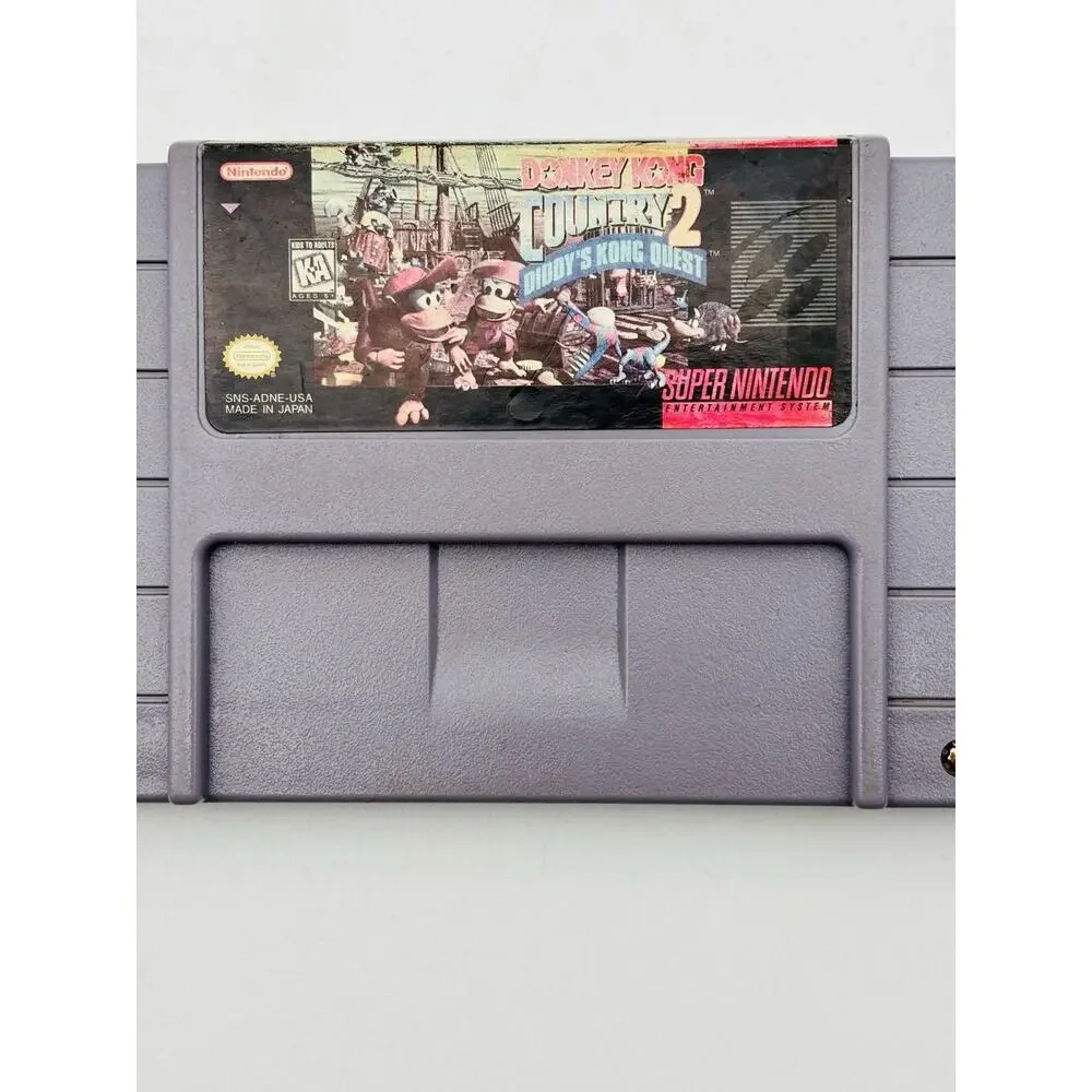 Donkey Kong Country 2 Diddy's Kong Quest (Super Nintendo SNES) Authentic Tested